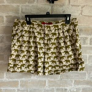 Anthropologie shorts with elephant print